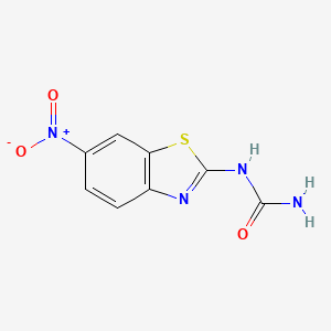 molecular formula C8H6N4O3S B14324213 N-(6-Nitro-1,3-benzothiazol-2-yl)urea CAS No. 111962-93-7