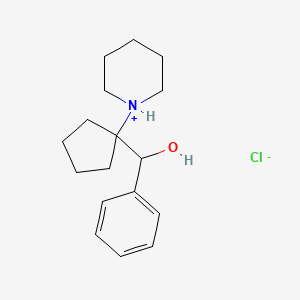 phenyl-(1-piperidin-1-ium-1-ylcyclopentyl)methanol;chloride