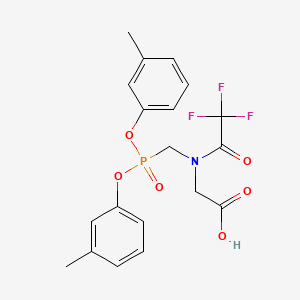 N-{[Bis(3-methylphenoxy)phosphoryl]methyl}-N-(trifluoroacetyl)glycine