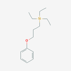 molecular formula C15H26OSi B14324245 Triethyl(3-phenoxypropyl)silane CAS No. 105732-03-4