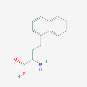 molecular formula C14H15NO2 B14324246 2-Amino-4-naphthalen-1-YL-butyric acid 