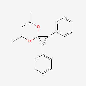 1,1'-{3-Ethoxy-3-[(propan-2-yl)oxy]cycloprop-1-ene-1,2-diyl}dibenzene