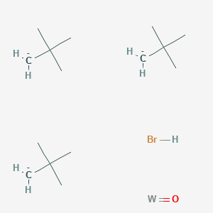 2-Methanidyl-2-methylpropane;oxotungsten;hydrobromide