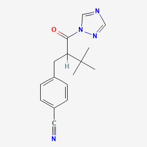 1H-1,2,4-Triazole, 1-(2-((4-cyanophenyl)methyl)-3,3-dimethyl-1-oxobutyl)-