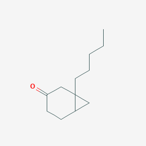 molecular formula C12H20O B14324274 1-Pentylbicyclo[4.1.0]heptan-3-one CAS No. 112039-12-0