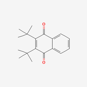 molecular formula C18H22O2 B14324306 1,4-Naphthalenedione, 2,3-bis(1,1-dimethylethyl)- CAS No. 104582-10-7