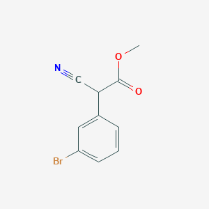 molecular formula C10H8BrNO2 B1432434 2-(3-溴苯基)-2-氰基乙酸甲酯 CAS No. 895579-16-5