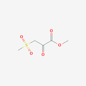 molecular formula C5H8O5S B14324348 Methyl 3-(methanesulfonyl)-2-oxopropanoate CAS No. 106694-07-9