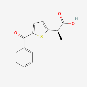 molecular formula C14H12O3S B14324367 (R)-Tiaprofenic acid CAS No. 103667-49-8