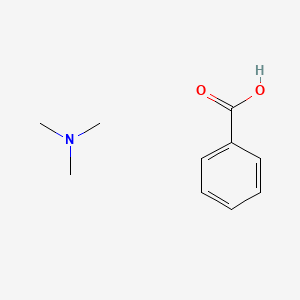 molecular formula C10H15NO2 B14324394 benzoic acid;N,N-dimethylmethanamine CAS No. 108681-27-2