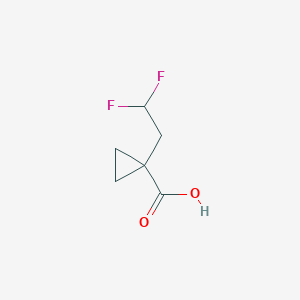 molecular formula C6H8F2O2 B1432441 1-(2,2-Difluoroethyl)cyclopropane-1-carboxylic acid CAS No. 1541125-74-9