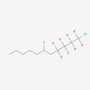 molecular formula C11H14ClF8I B14324414 1-Chloro-1,1,2,2,3,3,4,4-octafluoro-6-iodoundecane CAS No. 103147-30-4