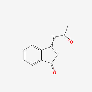 molecular formula C12H10O2 B14324425 3-(2-Oxopropylidene)-2,3-dihydro-1H-inden-1-one CAS No. 109058-04-0