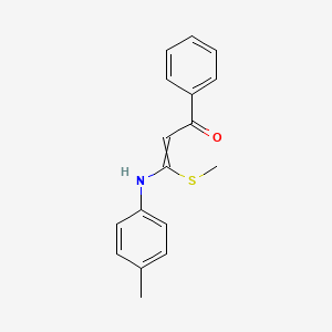 3-(4-Methylanilino)-3-(methylsulfanyl)-1-phenylprop-2-en-1-one