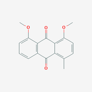 molecular formula C17H14O4 B14324455 4,5-Dimethoxy-1-methylanthracene-9,10-dione CAS No. 111210-28-7