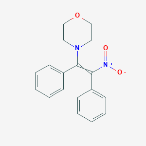 molecular formula C18H18N2O3 B14324470 4-(2-Nitro-1,2-diphenylethenyl)morpholine CAS No. 103549-12-8