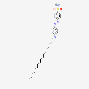 molecular formula C30H48N4O2S B14324482 4-{(E)-[4-(Octadecylamino)phenyl]diazenyl}benzene-1-sulfonamide CAS No. 110916-26-2