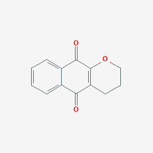 molecular formula C13H10O3 B14324502 3,4-Dihydro-2H-naphtho[2,3-b]pyran-5,10-dione CAS No. 106261-85-2