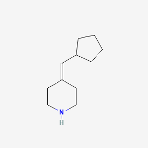molecular formula C11H19N B1432452 4-(Cyclopentylmethylidene)piperidine CAS No. 1507647-31-5