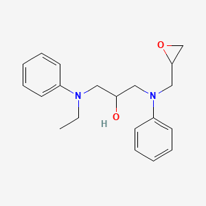 2-Propanol, 1-(ethylphenylamino)-3-[(oxiranylmethyl)phenylamino]-