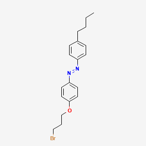 molecular formula C19H23BrN2O B14324546 Diazene, [4-(3-bromopropoxy)phenyl](4-butylphenyl)- CAS No. 110008-42-9