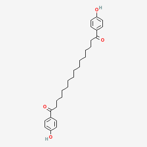 molecular formula C28H38O4 B14324553 1,16-Bis(4-hydroxyphenyl)hexadecane-1,16-dione CAS No. 112147-71-4