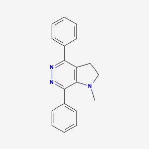 molecular formula C19H17N3 B14324559 1-Methyl-4,7-diphenyl-2,3-dihydro-1H-pyrrolo[2,3-d]pyridazine CAS No. 104739-25-5