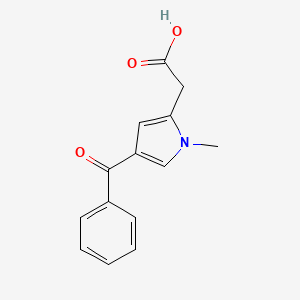 molecular formula C14H13NO3 B14324569 (4-Benzoyl-1-methyl-1H-pyrrol-2-yl)acetic acid CAS No. 108680-30-4