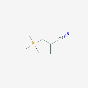 molecular formula C7H13NSi B14324577 2-[(Trimethylsilyl)methyl]prop-2-enenitrile CAS No. 104724-87-0