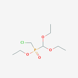 Phosphinic acid, (chloromethyl)(diethoxymethyl)-, ethyl ester