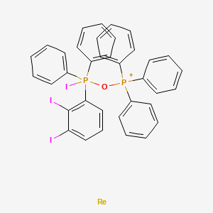 molecular formula C36H28I3OP2Re+ B14324599 [(2,3-Diiodophenyl)-iodo-diphenyl-lambda5-phosphanyl]oxy-triphenylphosphanium;rhenium CAS No. 107060-21-9