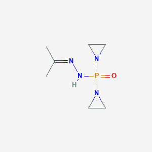 1-[aziridin-1-yl-(2-propan-2-ylidenehydrazinyl)phosphoryl]aziridine