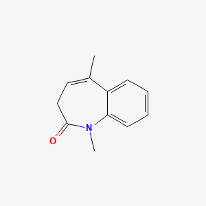 molecular formula C12H13NO B14324630 1,5-Dimethyl-1,3-dihydro-2H-1-benzazepin-2-one CAS No. 106203-93-4