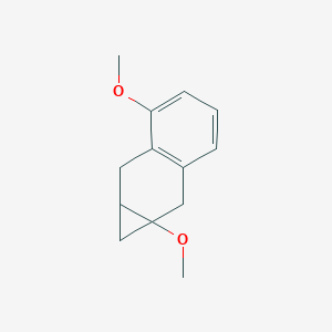 molecular formula C13H16O2 B14324652 1a,6-Dimethoxy-1a,2,7,7a-tetrahydro-1H-cyclopropa[b]naphthalene CAS No. 105372-16-5