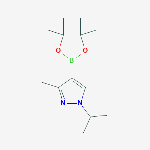 B1432469 3-methyl-1-(propan-2-yl)-4-(tetramethyl-1,3,2-dioxaborolan-2-yl)-1H-pyrazole CAS No. 2068065-34-7