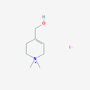 molecular formula C8H16INO B14324706 4-(Hydroxymethyl)-1,1-dimethyl-1,2,3,6-tetrahydropyridin-1-ium iodide CAS No. 110274-70-9