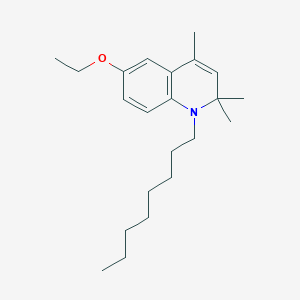 molecular formula C22H35NO B14324725 6-Ethoxy-2,2,4-trimethyl-1-octyl-1,2-dihydroquinoline CAS No. 105825-13-6