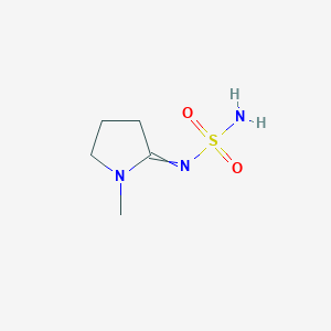 molecular formula C5H11N3O2S B14324744 N-(1-Methylpyrrolidin-2-ylidene)sulfuric diamide CAS No. 110793-35-6