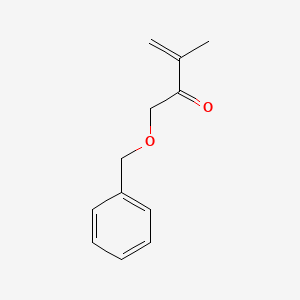 molecular formula C12H14O2 B14324750 3-Buten-2-one, 3-methyl-1-(phenylmethoxy)- CAS No. 103791-04-4