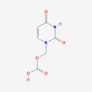 molecular formula C6H6N2O5 B14324760 (2,4-Dioxo-3,4-dihydropyrimidin-1(2H)-yl)methyl hydrogen carbonate CAS No. 106207-00-5