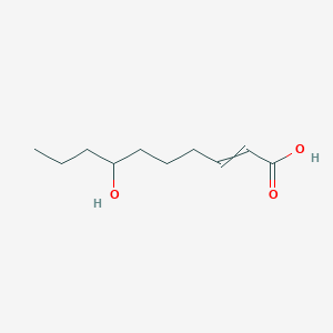 7-Hydroxydec-2-enoic acid