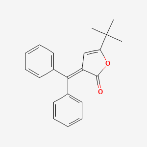 molecular formula C21H20O2 B14324782 5-tert-Butyl-3-(diphenylmethylidene)furan-2(3H)-one CAS No. 103619-93-8