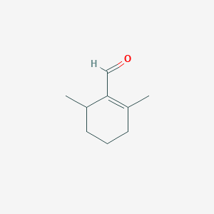 molecular formula C9H14O B14324783 2,6-Dimethylcyclohex-1-ene-1-carbaldehyde CAS No. 102877-95-2