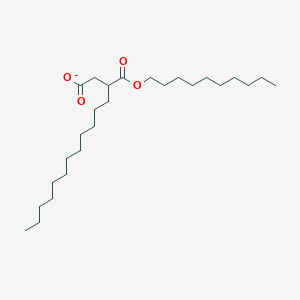 molecular formula C26H49O4- B14324799 3-[(Decyloxy)carbonyl]pentadecanoate CAS No. 111548-14-2