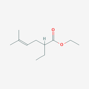 molecular formula C11H20O2 B14324803 Ethyl 2-ethyl-5-methylhex-4-enoate CAS No. 105985-94-2