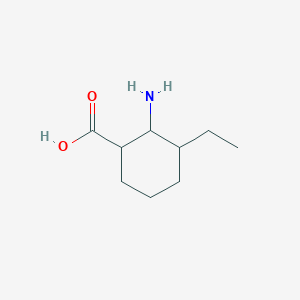 molecular formula C9H17NO2 B14324811 2-Amino-3-ethylcyclohexane-1-carboxylic acid CAS No. 106750-09-8