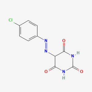 molecular formula C10H7ClN4O3 B14324813 5-[(E)-(4-Chlorophenyl)diazenyl]pyrimidine-2,4,6(1H,3H,5H)-trione CAS No. 109480-39-9