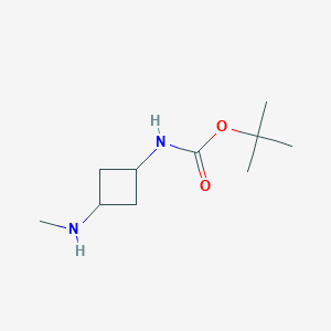 molecular formula C10H20N2O2 B1432482 叔丁基 N-[3-(甲基氨基)环丁基]氨基甲酸酯 CAS No. 1507172-39-5