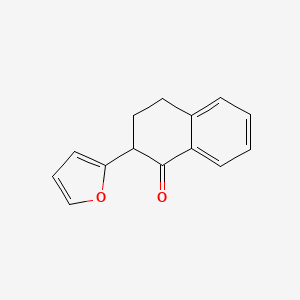 molecular formula C14H12O2 B14324867 2-(Furan-2-yl)-3,4-dihydronaphthalen-1(2H)-one CAS No. 109327-40-4