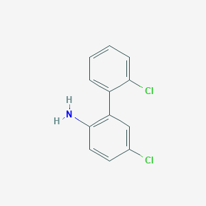 molecular formula C12H9Cl2N B1432487 4-氯-2-(2-氯苯基)苯胺 CAS No. 1539944-12-1